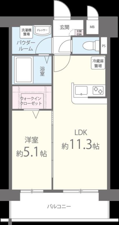 ヴィンテージ箱崎東 間取り図