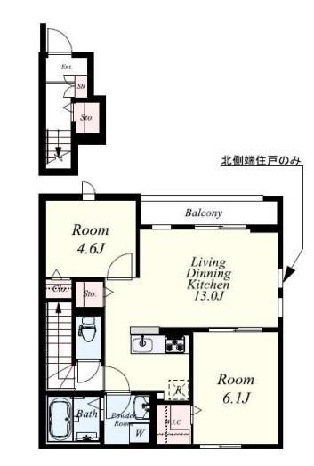 シャルマン土井Ⅲ 間取り図