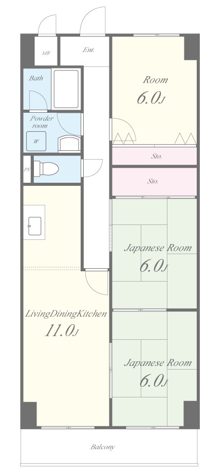 メゾン菱江 間取り図