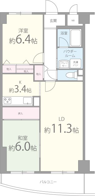 パン・プラージュ 間取り図