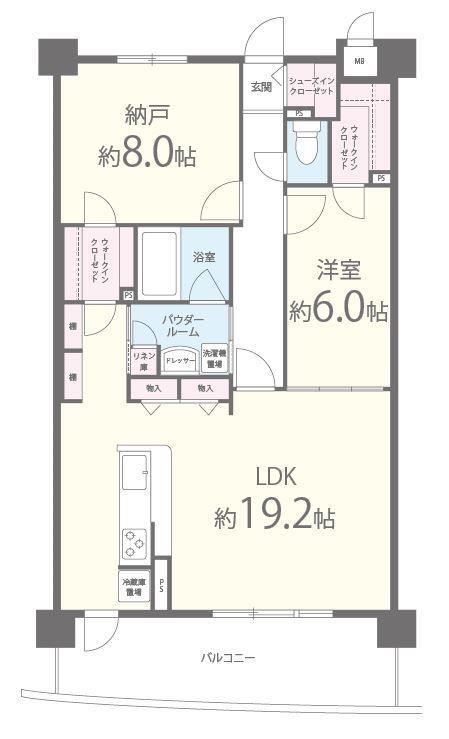 イーストコートアイ別院町 603号室 間取り