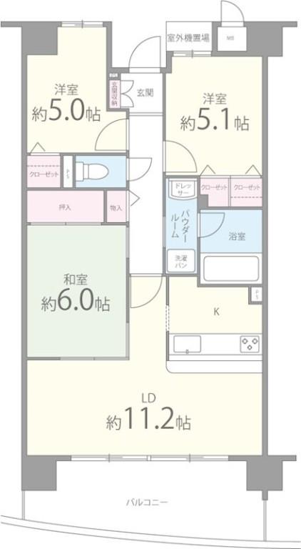 ファミーユ2002 間取り図
