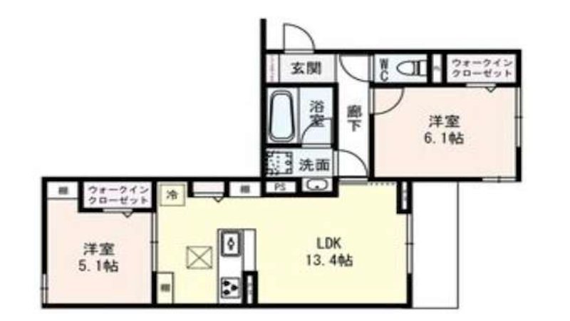 クラシスト深江北 間取り図