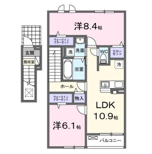 サニーハイツ　タカ 間取り図