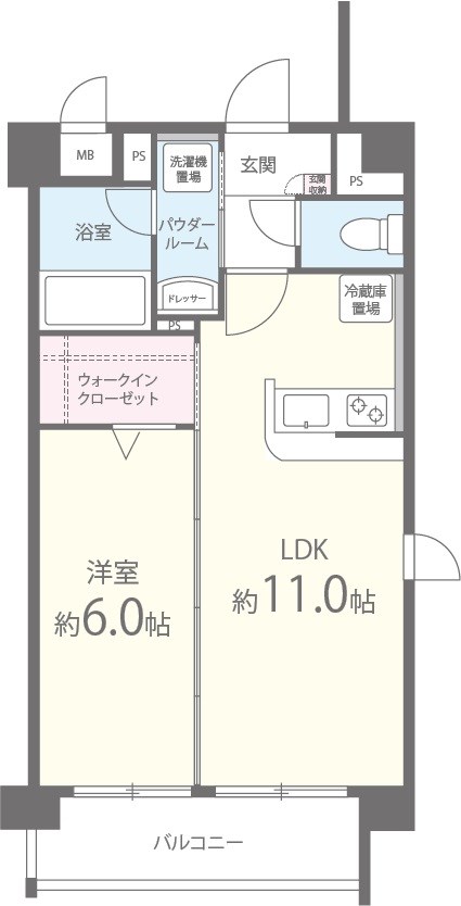 プリエボヌール 間取り図
