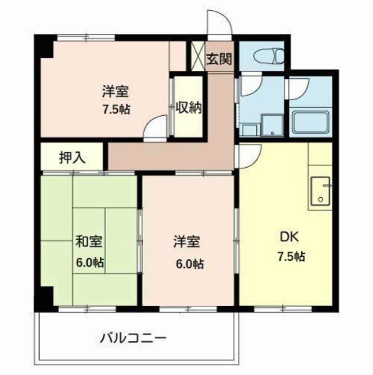 グロウブ東翠園 間取り図