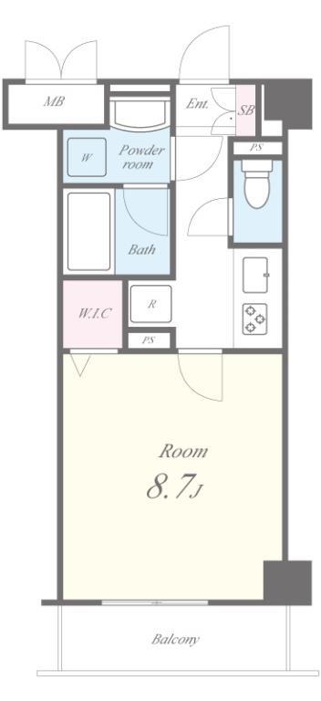 エスポアール扇西 間取り図