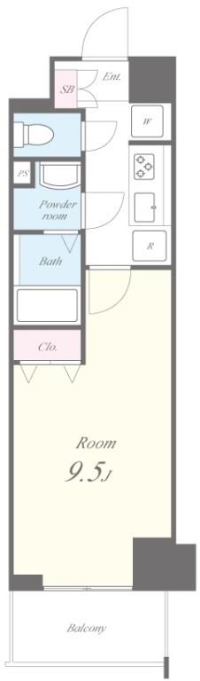 ラ･フォンテーヌ石原 間取り図