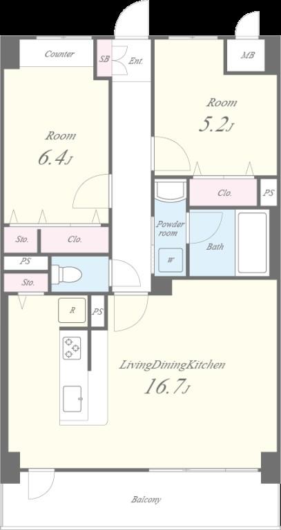 Zelkova城西 間取り図