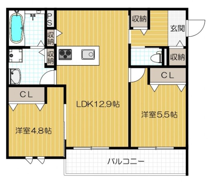 フロレゾン花園 間取り図