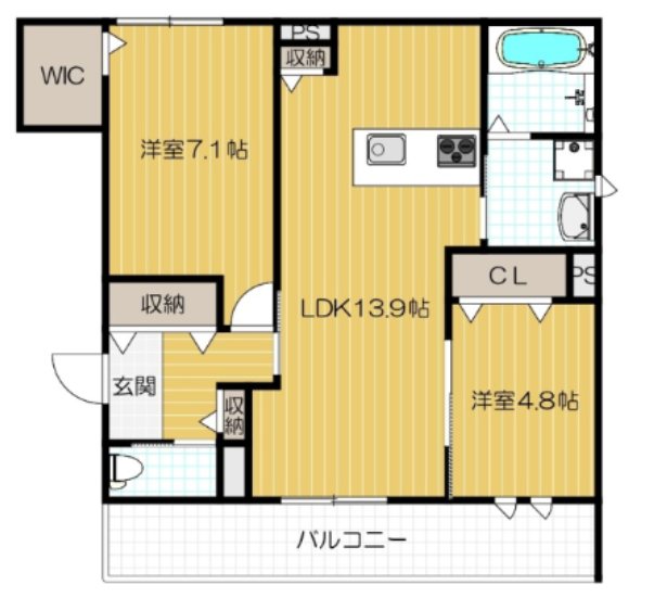 フロレゾン花園 間取り図