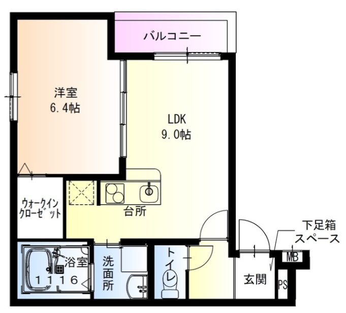 フジパレス吉田ノース 間取り図