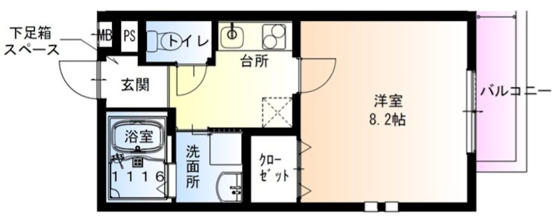 フジパレス吉田サウス 間取り図