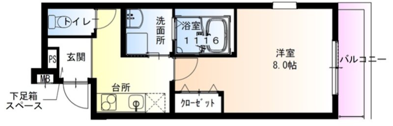 フジパレス吉田サウス 間取り図