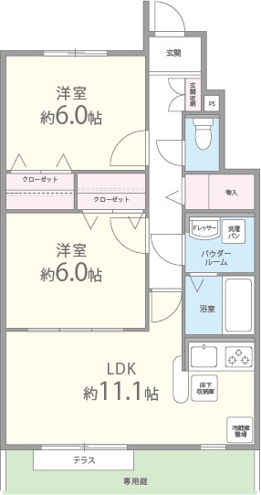 シャインメゾンⅡ番館 間取り図
