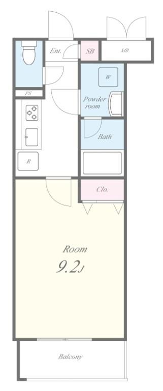 Tenue三田 間取り図