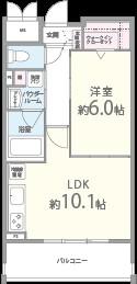 Le･Sel上町台 0503号室 間取り