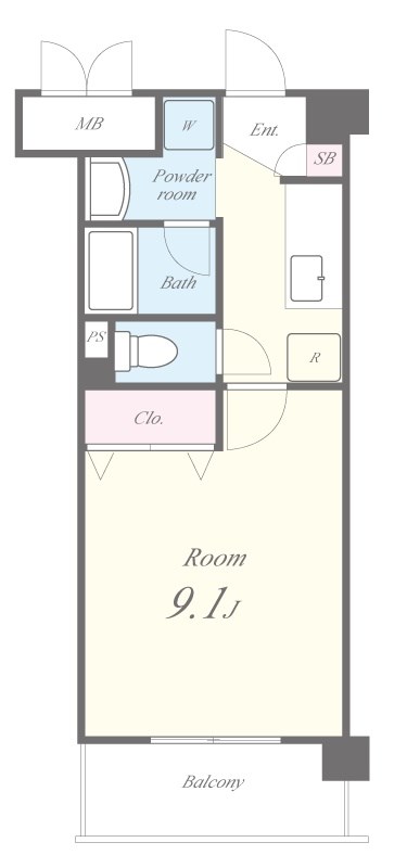 アラモード パレス 間取り図