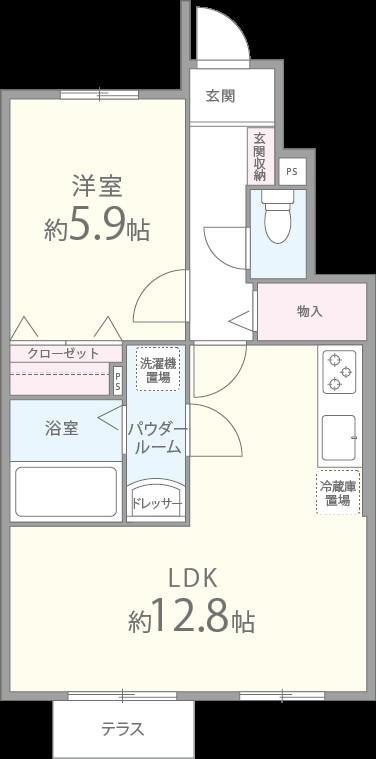 ボヌール・メゾン 間取り図