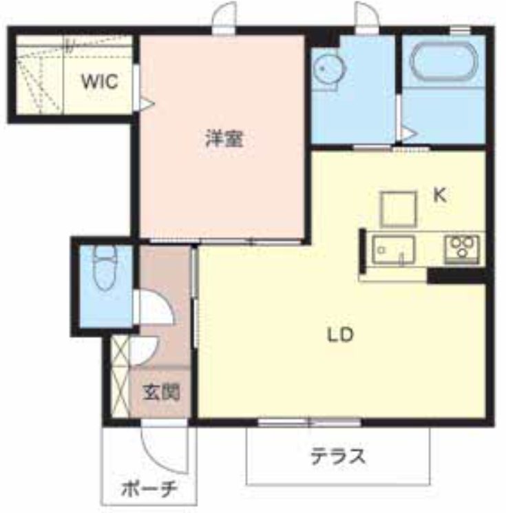 シャーメゾン稲田本町　A 間取り図