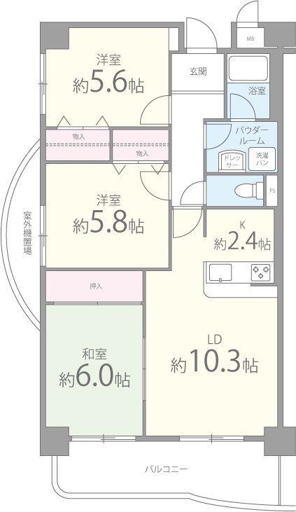 グランリジェール 間取り図