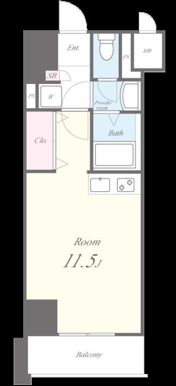 AP L-tage西新 間取り図