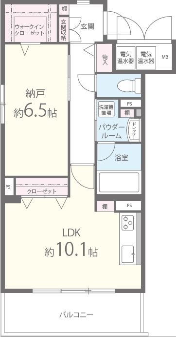 フューチャー 205号室 間取り