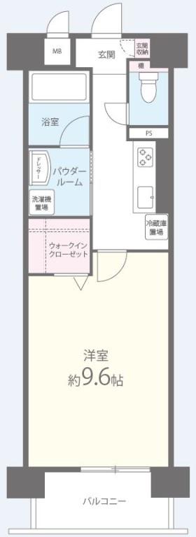 京橋イーストガーデン 203号室 間取り