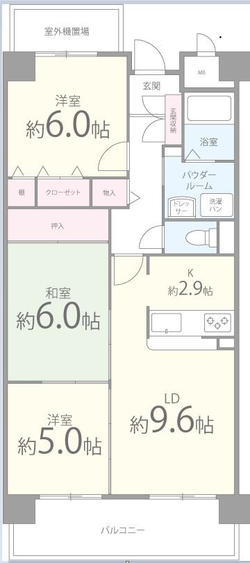 シーズモア 間取り図