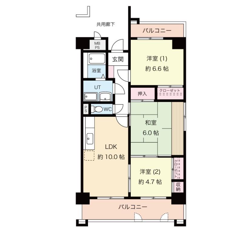 グランドルチェ 0505号室 間取り