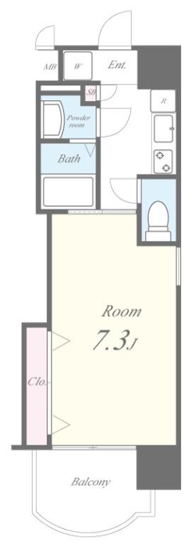 ラグゼ弁天町 501号室 間取り
