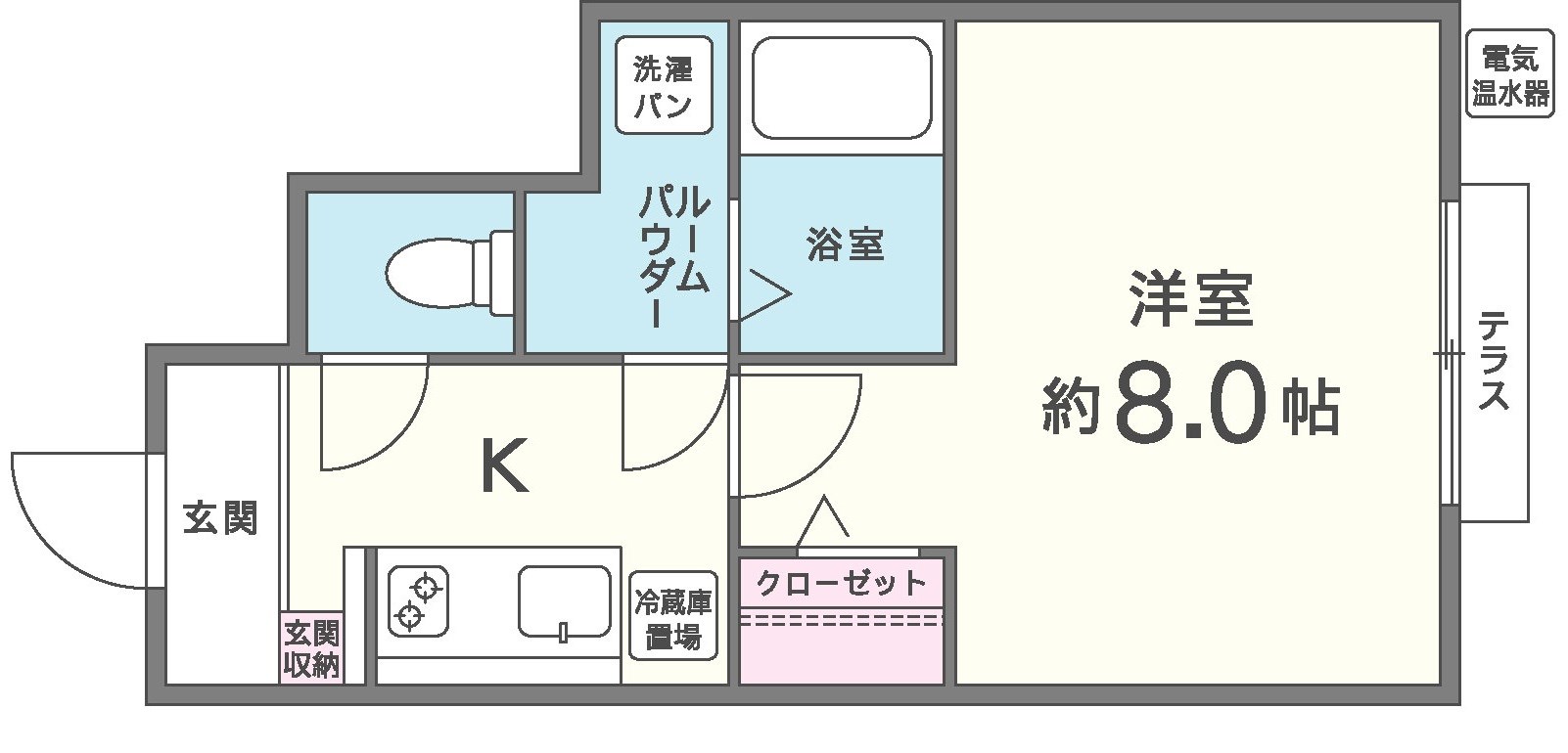 ブレーブエムズ 101号室 間取り