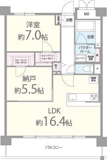 クレセントコート 間取り図