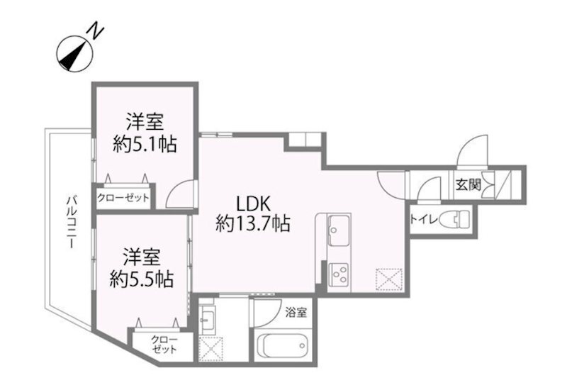 Reglia今里North 間取り図