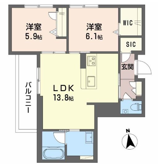 シャーメゾン　マイレ 間取り図