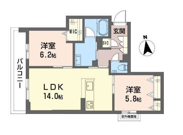 シャーメゾン　マイレ 間取り図