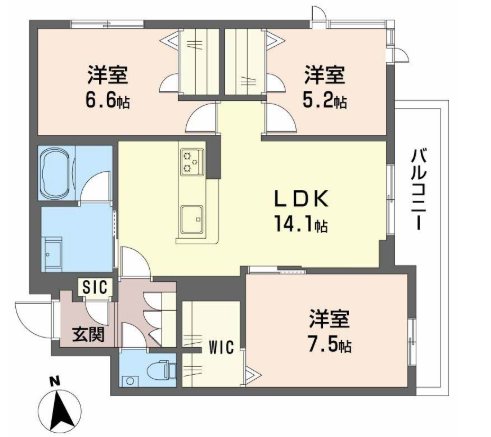 シャーメゾン　マイレ 間取り図