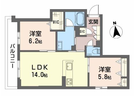 シャーメゾン　マイレ 間取り図
