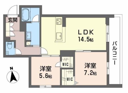 シャーメゾン　マイレ 間取り図