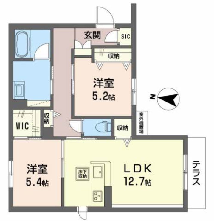シャーメゾン　フェリシード 間取り図