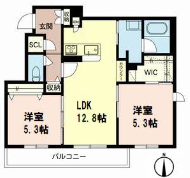 シャーメゾンＴＧ　Ｖｉａ　Ｓｏｌｅ 間取り図