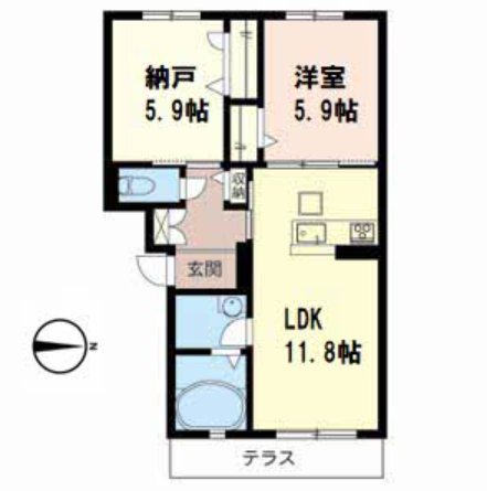 山一圓 間取り図