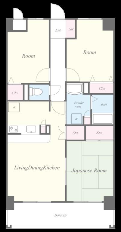 ヴィルヌーブ 間取り図