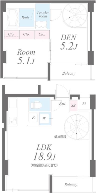 セイワ南堀江リバーレジデンスEAST 間取り図