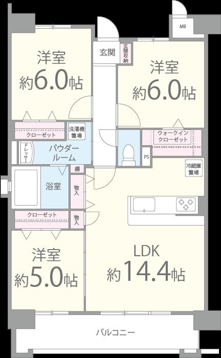 ネクスト吉塚 間取り図
