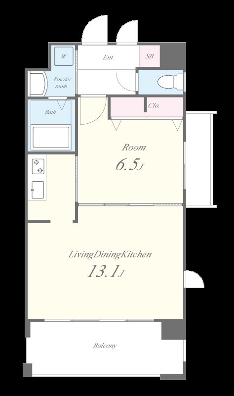 NORTH VILLAGE壱番館 間取り図