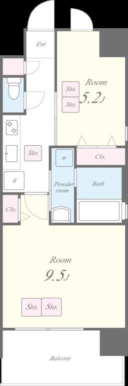 NORTH VILLAGE BIRTH PLACE 401号室 間取り