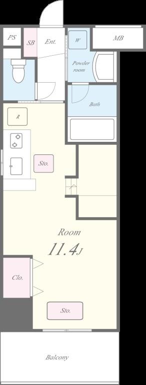 Dolce Vita 新大阪 間取り図