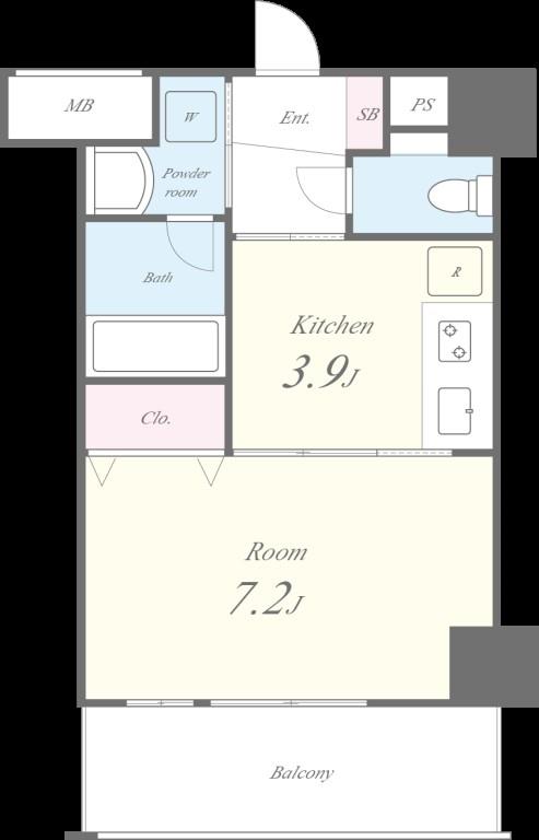 Dolce Vita 新大阪 間取り図