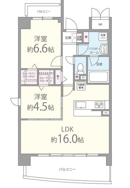 Alice Garden Esaka 303号室 間取り